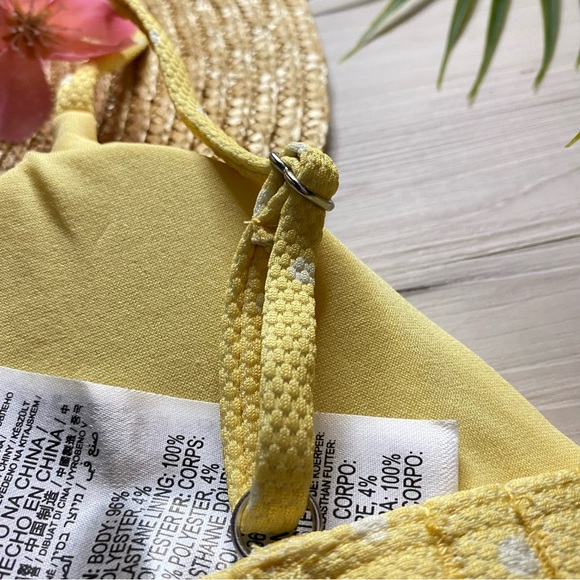 Billabong x Salty Blonde •• Polka Dot Yellow Fixed Tri Top | Tropic Belt Bottoms - Picture 11 of 16